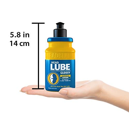 Headblade Headlube glossy Aftershave Moisturizer Lotion For Men - 5 Oz (3 Pack) - Leaves Head Shiny And grease-Free