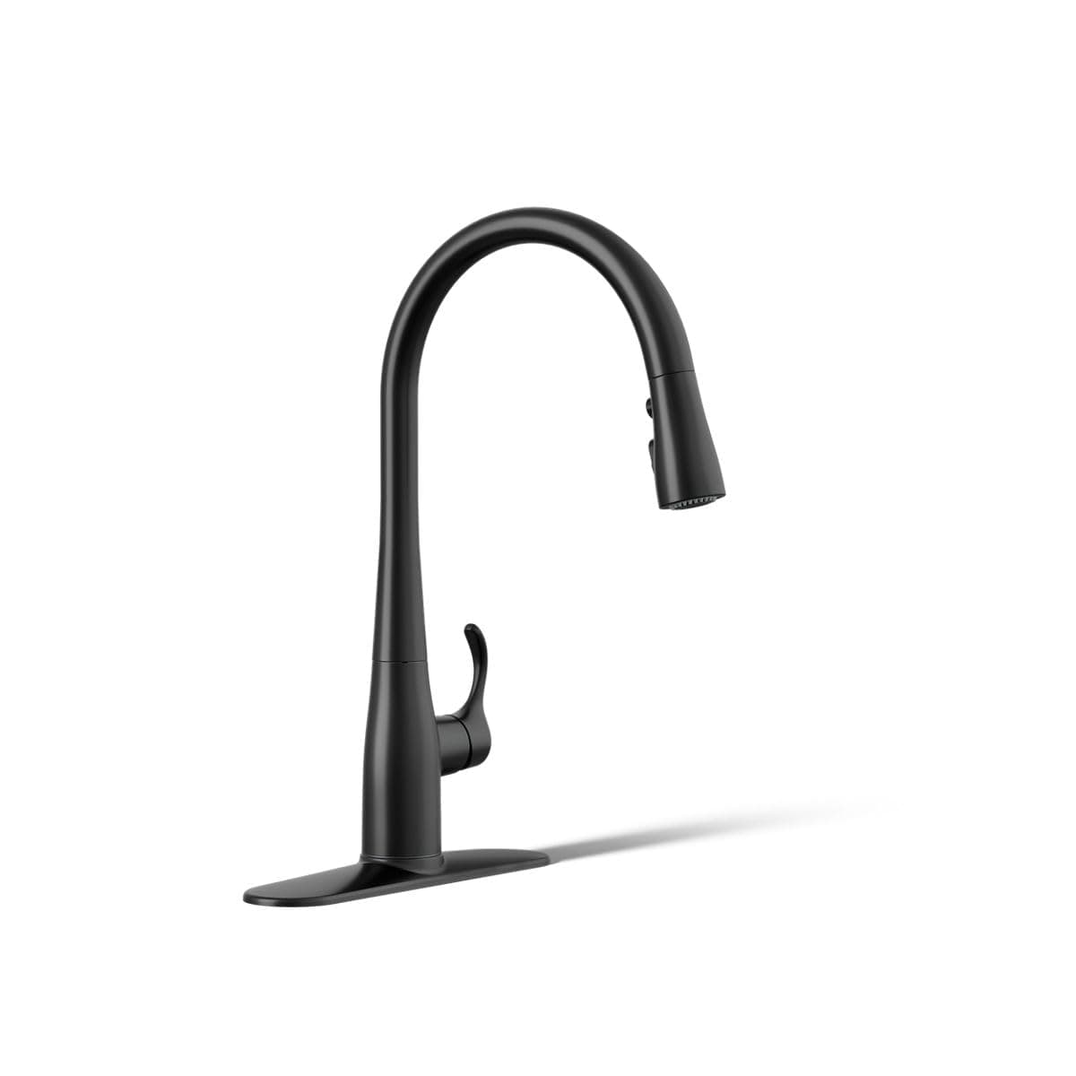 596-BL Simplice Pull Down Kitchen Faucet, 3-Spray Faucet, Kitchen Sink Faucet with Pull Down Sprayer, Matte Black