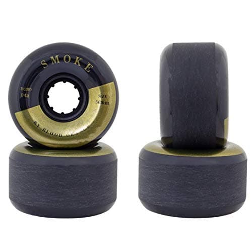 Blood Orange Smoke Black/Gold Skateboard Wheels - 60mm 82a (Set of 4)