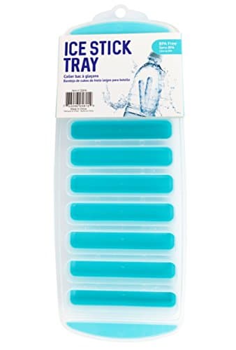 Good Living Dishwasher-Safe Compact Ice Stick to Keep Drinks Chilled, Teal Blue, 2-Trays