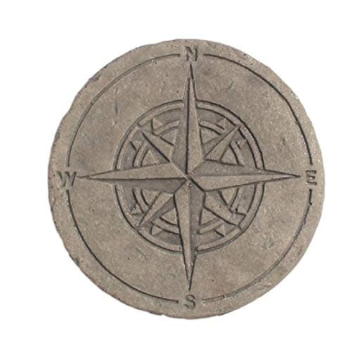 Compass, Stone wall Decor Ornament, Home and Garden Gift idea, Cornwall Stoneware