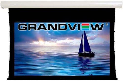 Grandview Cyber Series 77" Electric Motorised and Tab Tensioned 16:9 Projector Screen With Remote Control for 1080p/4k/3d/high definition projection