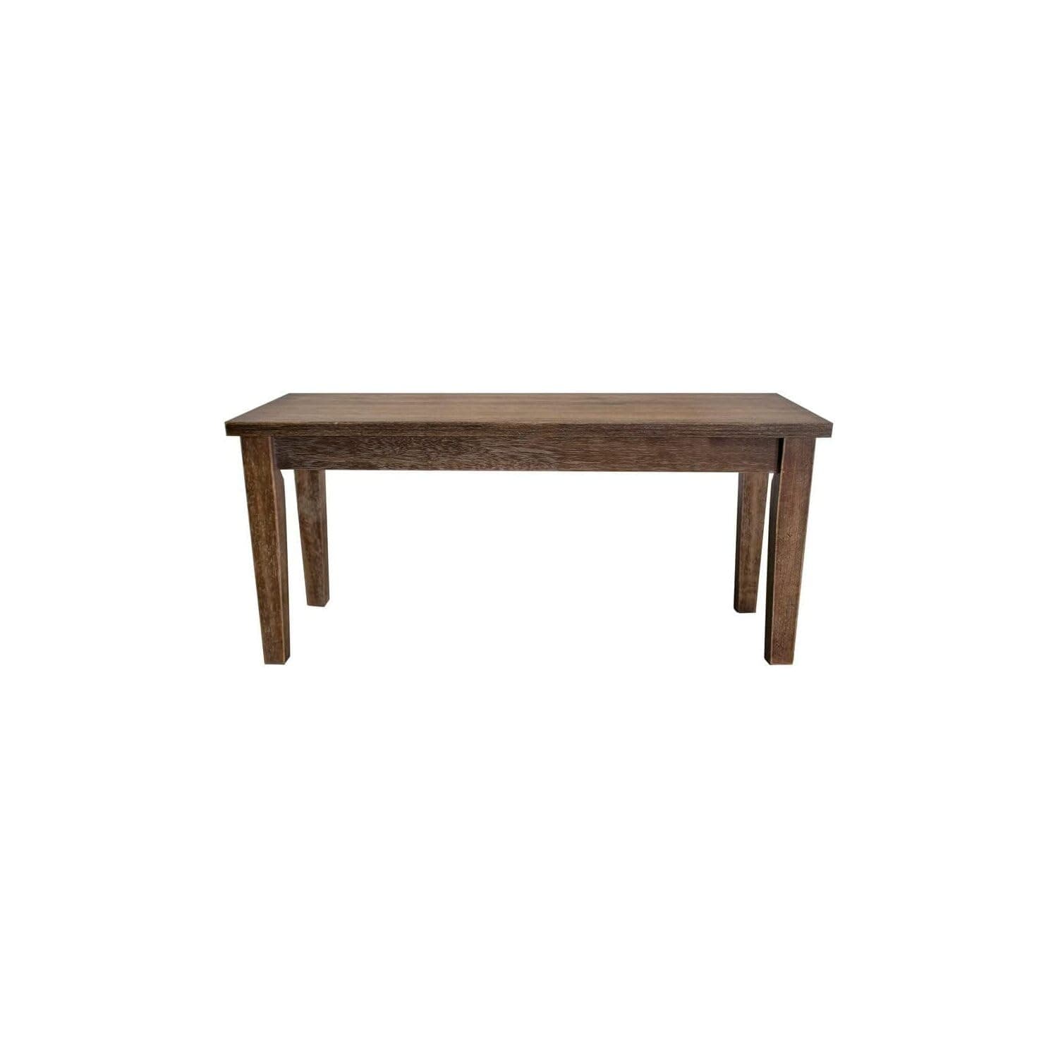 Best Master Transitional Solid Wood Dining Room Bench in Antique Natural Oak
