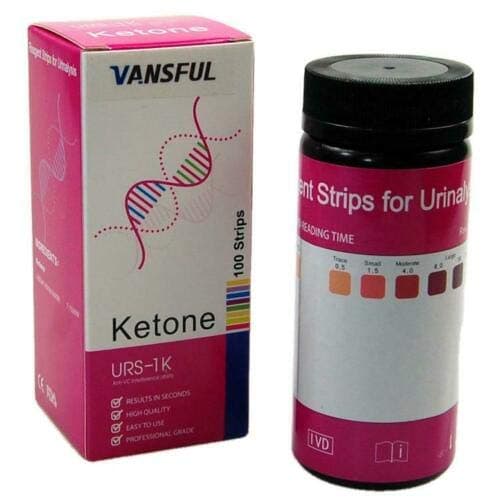 100 Professional Ketone test strip Urinalysis Urine strip tests for ketones
