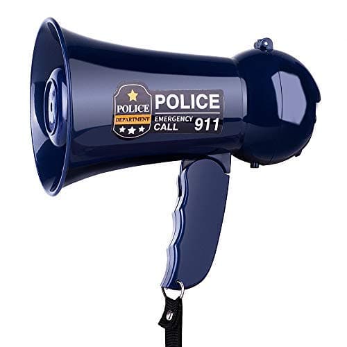 MyMealivos Pretend Play Kids Policeman's Megaphone Birthday International Children's Day's Gift. Handheld Mic Toy