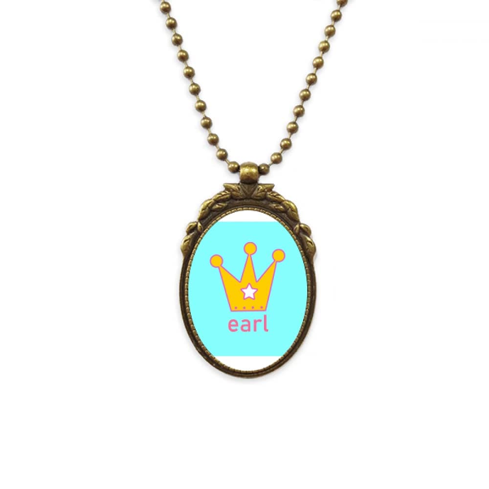 Earl Astrid Stephanie Diadem Count Antique Necklace Vintage Bead Pendant Keychain