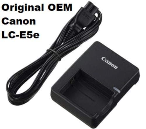 LP-E5 Battery Charger LC-E5E for Canon EOS Rebel XS, Rebel T1i, Rebel XSi, 1000D, 500D, 450D, Kiss X3, Kiss X2, Kiss F, LC-E5, CBC-E5 Digital Camera