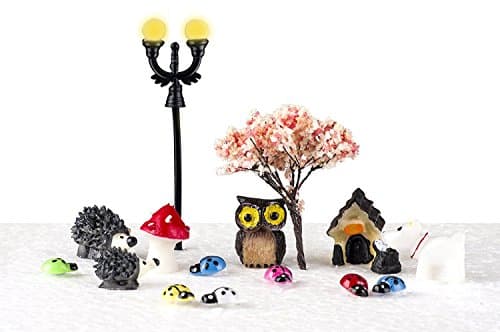 Incredible art 16pcs Fairy Garden Dollhouse Miniature Ornament DIY Kit