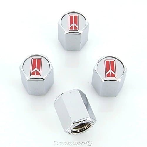 Elite Automotive Products, Inc. Old Style Rocket Logo Tire Stem Valve Caps for Oldsmobile