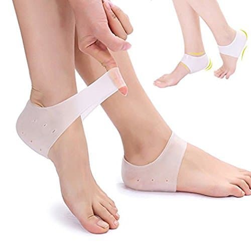 Gel Foot Heel Protectors, Heel Cushion, Heel Protection Pads, Foot Heel-Socks for Ease Swelling Sore (1 Pair)