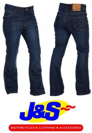 SuperSliderz OXFORD SS2 LADIES DENIM JEANS KEVLAR WOMENS MOTORCYCLE PANTS MOTORBIKE TROUSERS BLUE J&S