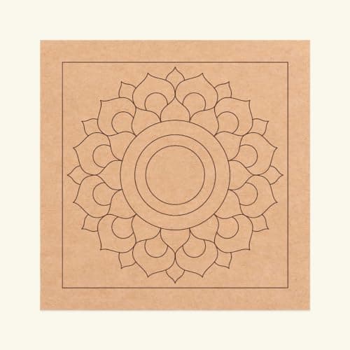 Decordial 12-Inch Square Mandala & Lippan Art Materials Kit Combo | DIY Craft Kit with Lippan Clay & Tools for Adults & Kids | Art & Craft Kit for Girls 9–12 | Wall Hanging Home Decor