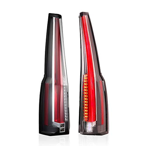 MICROPOWER LED Tail Lights for 2007-2014 Chevy Tahoe Suburban GMC Yukon Denali, Rear Tail Lamps Assembly with Turn Signals,Running Lights,Brake Lights,Reverse Lights