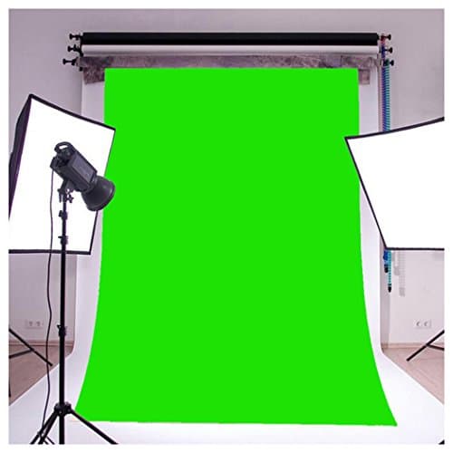 InKach Photography Backdrop - 5 x 7ft Photography Background Screen Pure Color Photo Studio Props (Green)