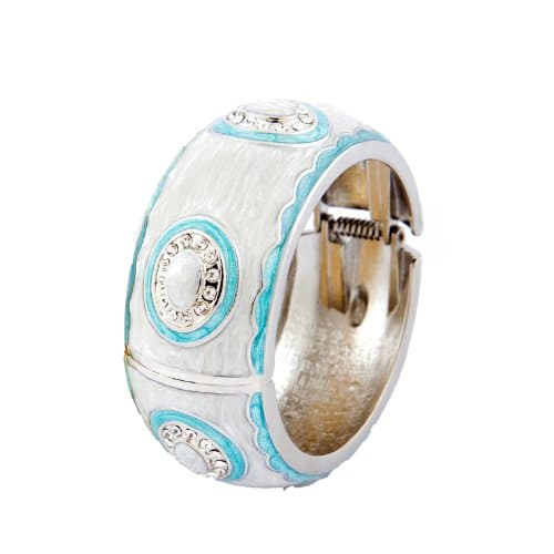 Hindi Crystal Cuff / Silver