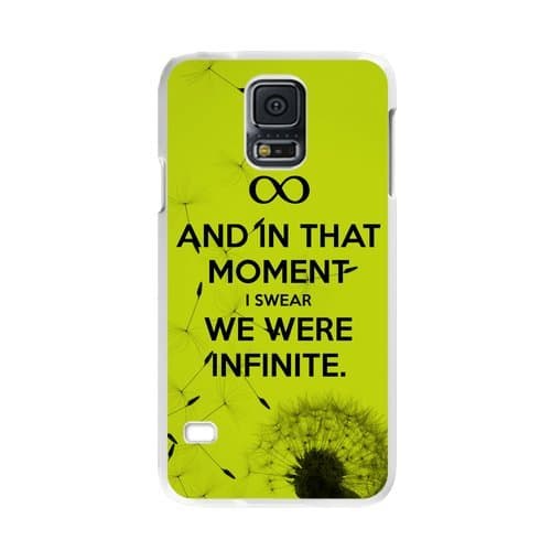 And in That Moment I Swear We Were Infinite Love Quote Personalized Durable Plastic Case for Samsung Galaxy S5 (Laser Technology)