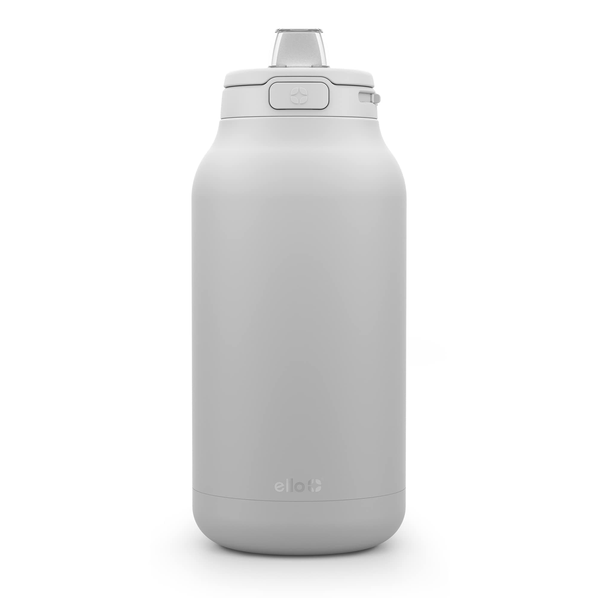 Ello Hydra Half Gallon Vacuum Insulated Stainless Steel Jug with Locking, Leak-Proof Lid and Soft Silicone Straw, Metal Reusable Water Bottle, Keeps Cold All Day, 64oz
