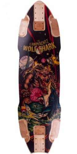 Landyachtz Wolf Shark 2014 Longboard Deck With Grip Tape
