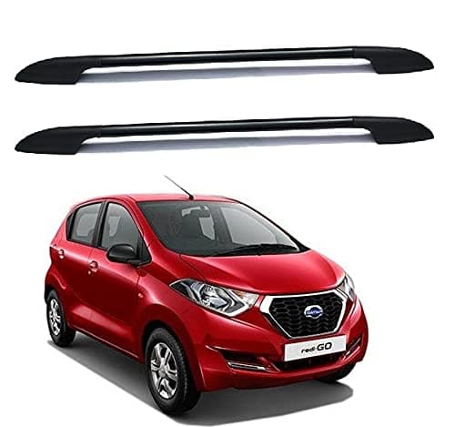 SHOPONE CAR ROOF Rail for DUTSUN REDI-GO Black