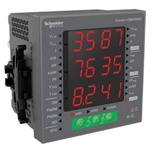 Schneider Electric EM6400NG-Conzerv Power And Energy Meter - Inst, Pulse, RS485, THD, 15th Har (Class accuracy CI1, RS485 port)