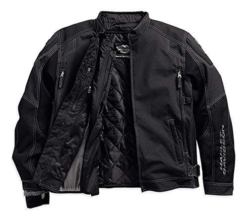 Harley-Davidson Men's Fortify Waterproof Riding Jacket, Black. 98099-16VM (Medium)