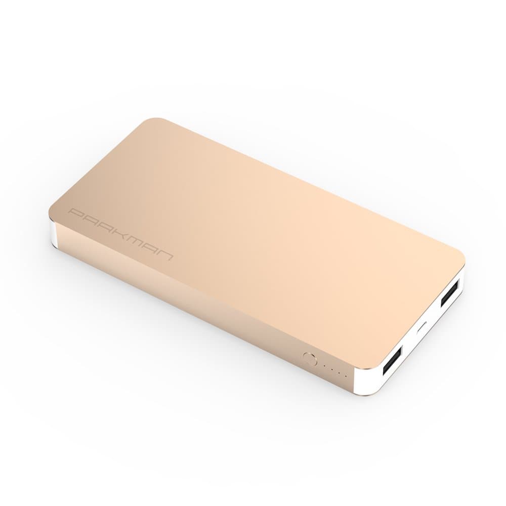 Power Bank, Parkman Travel External Portable Charger Pack Power Bank Charging Station for iPhone, Samsung, Sony, Cell Phones, Tablets (T2-Gold)