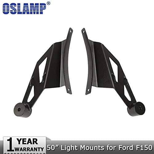 AUCAR Curved Upper LED Windshield Light Bar For Ford F150 2009-2014 - 50in,1 Pair