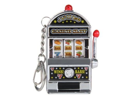 ETOU Mini Slot Machine Keychain (Silver) M.