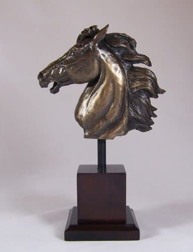 Bronze Sculpture Kehilan Horse Bust By D Geenty