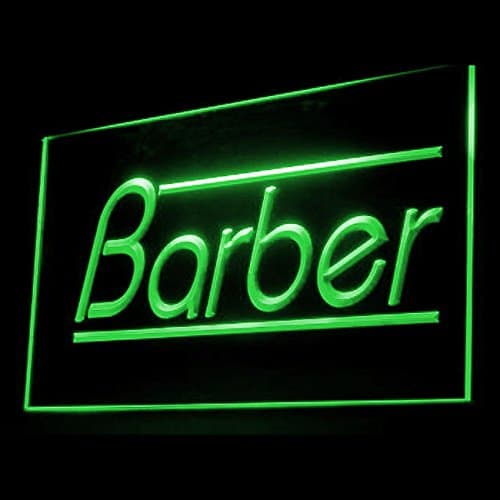160046 Barber Hair Cut Ponytail Retro Hairstyle Display LED Light Neon Sign