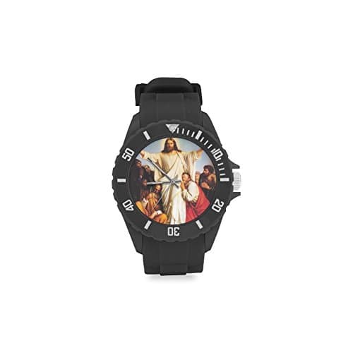 Catholic Christian Religious Church Gifts Jesus Christ Kid's Round Rubber Sport Watch