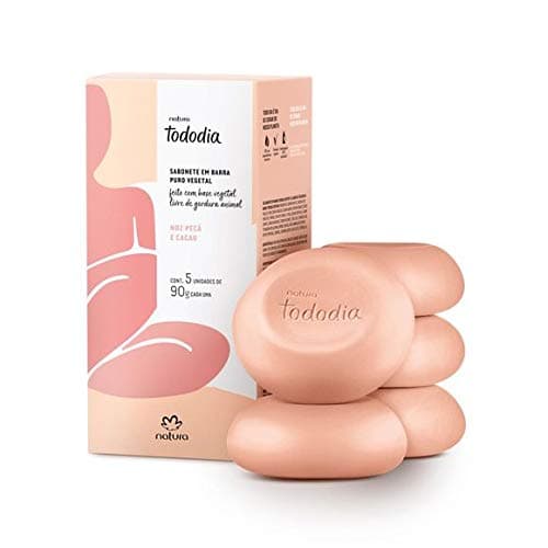 Natura - Linha Todo Dia (Noz Peca e Cacau) - Sabonetes em Barra Puro Vegetal (5 x 90 Gr) - (Natura - Every Day (Cocoa and Karite) Collection - Pure Vegetable Bar Soaps (5 X 3.17 Net Oz))