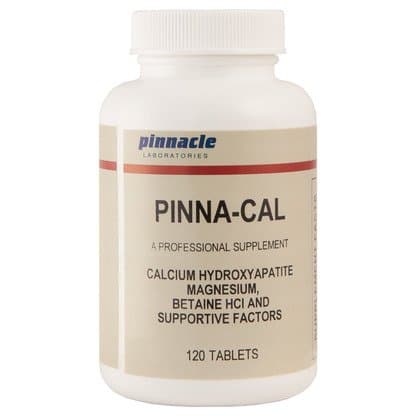 Pinna-Cal Calcium Complex with Calcium Hydroxyapatite, Magnesium, Betaine HCI (120 Tablets)