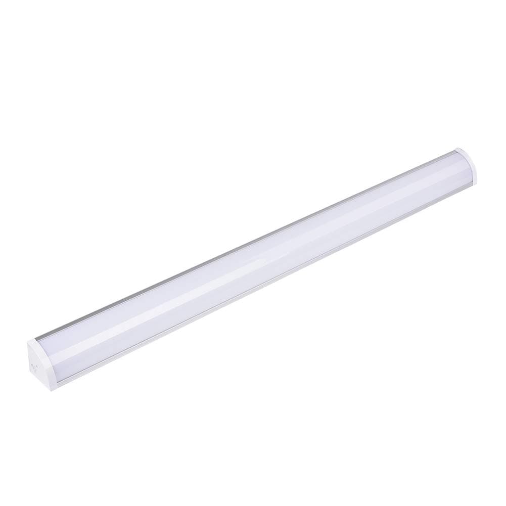 Viugreum 2FT LED Batten Light, 30W LED Tube Light Wall or Ceiling Surface Mounted,3000LM, Daylight 6000K, IP65 Non Corrosive Weatherproof Ceiling Light Fittings for Home/Shop/Office