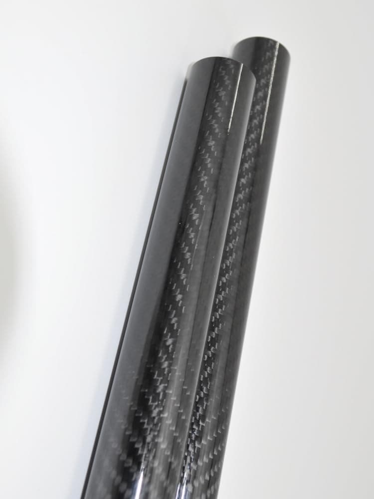 Abesterxox 1 Piece OD 44mm x ID 42mm x 500mm Carbon Fiber Tube 3K Twill Glossy Wing Tube/Quadcopter Arm