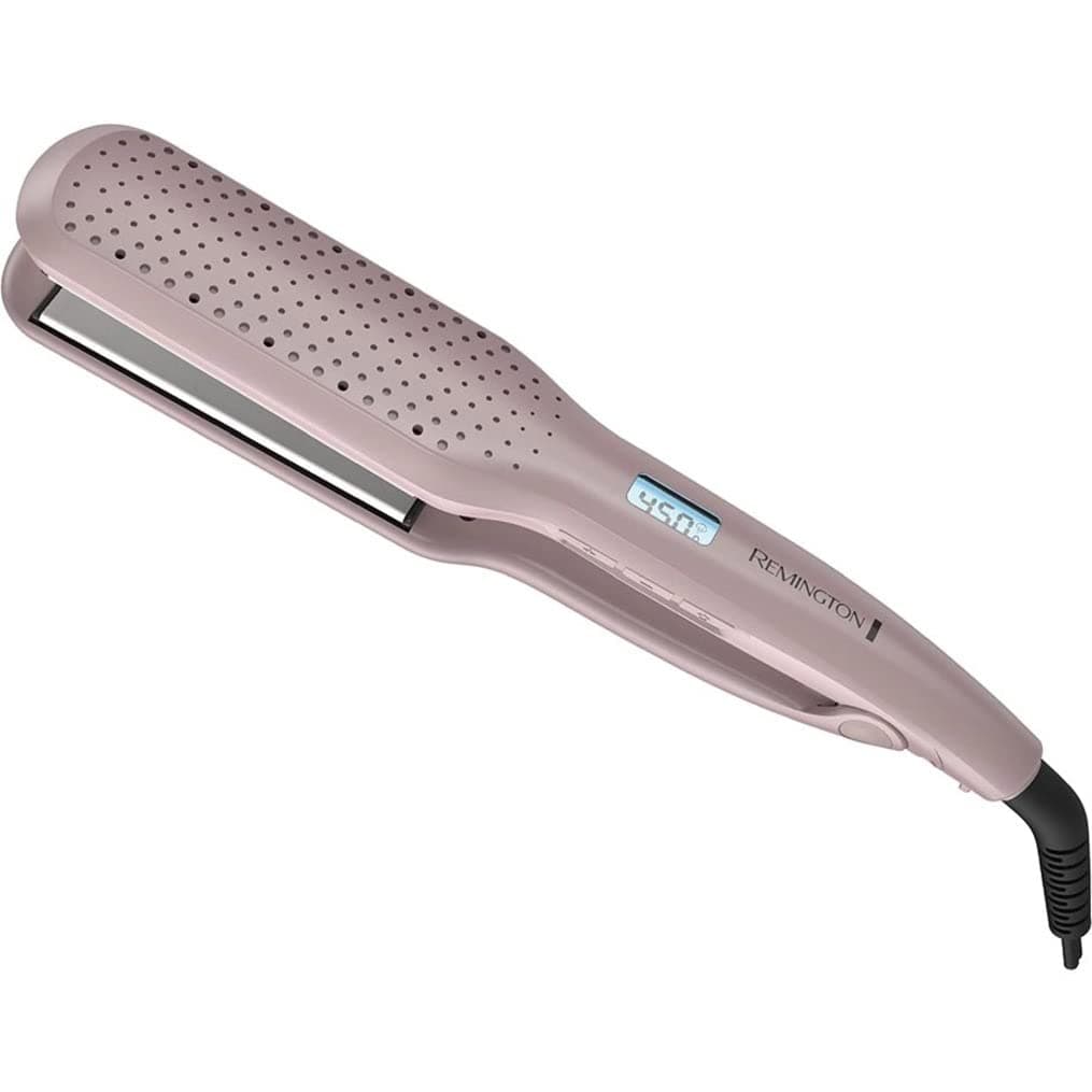 Wet2Straight Hair Straightener / Flat Iron, 450°F Salon High Heat, 1 3/4" Inch plates, Mauve