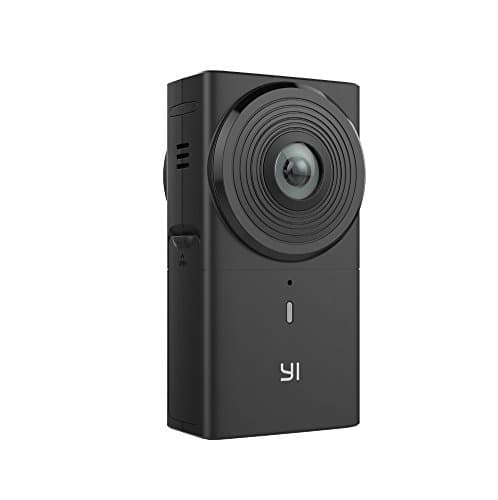 YI 360 VR Camera, 5.7K/30fps Resolution 220 Degree Dual Lens Panoramic Camera with 4K in Camera Stitching, Mini Tripod Included