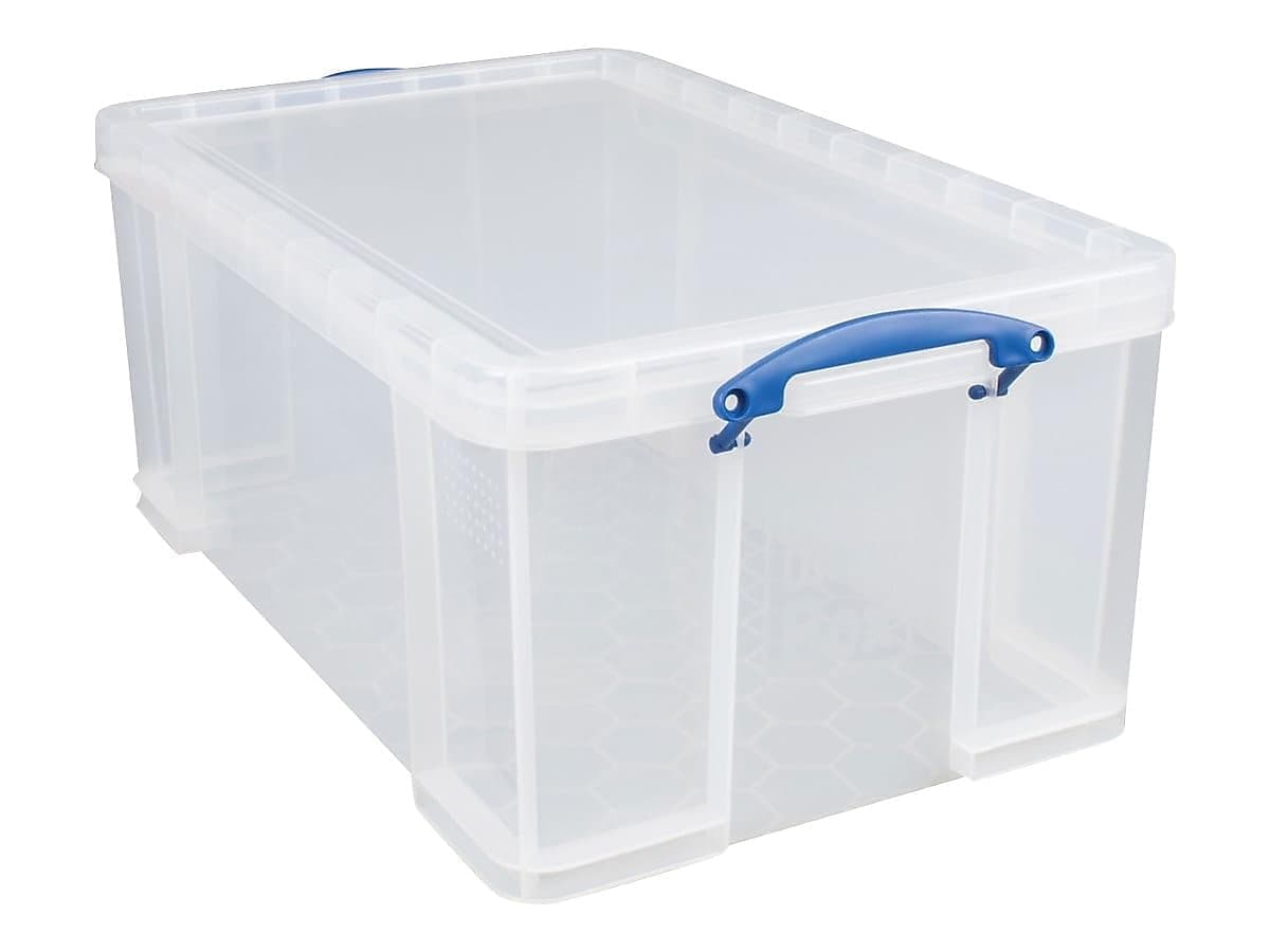 """Really Useful 64 Litre Storage Box, Clear"""