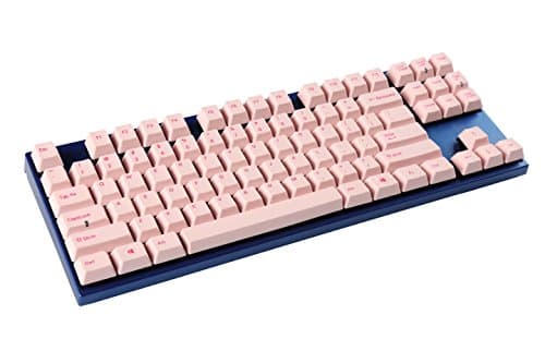Varmilo 87 Key Bluetooth Cherry Black Switches Pink Keycaps PBT Keycaps Dye Sublimation Printing Mechanical Gaming Keyboard VB87MLN/LLF8 VB87M