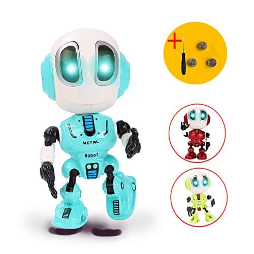 TTOUADY Talking Robots for Kids, Mini Robot Toys That Repeats What You Say, Colorful Flashing Lights and Cool Sounds, Toys for Age 3+ Boys and Girls Gift