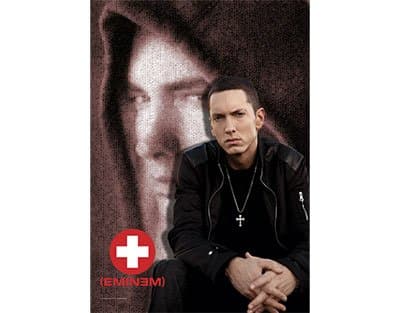 Masons Official Eminem - Red Cross Collage - Textile Poster (75Cm X 110Cm)