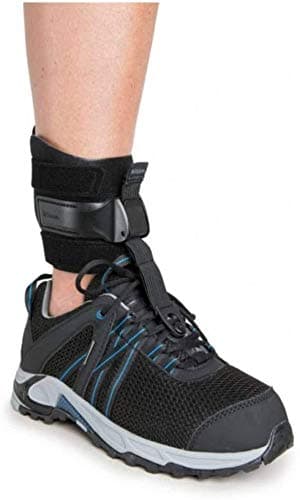 Rebound Foot-up Drop Foot Brace | Ankle-Foot Orthosis for Dynamic & Discreet Support | One-Hand Wearability | Functional Design | Adjustable Cuff Straps | Breathable Material | L/XL