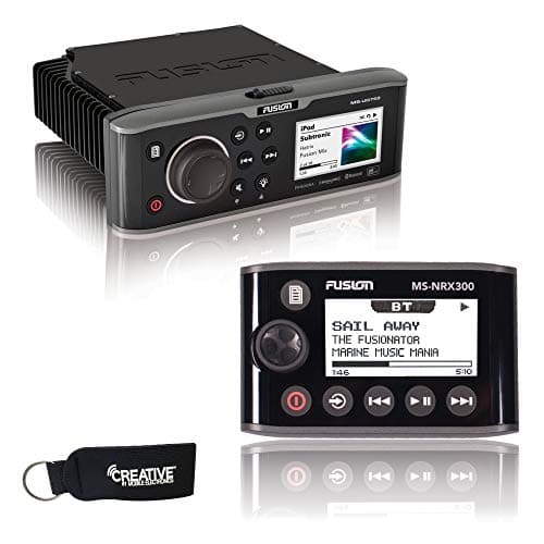 Fusion MS-UD755 Marine Entertainment System with Internal UNI-Dock + Fusion MS-NRX300 IPX7 NMEA 2000 Wired Remote