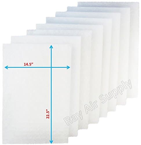 RAYAIR SUPPLY16x25 Replacement Filter Pads Compatible with Cimatec Airscreen 1000 Air Cleaner 16x25 Refills (4 Pack)