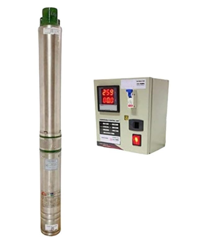 CRI Submersible Pump 1 HP, 10 Stage Pump, 65 meter head, with Digital Control Starter/Panel by SwitchWell