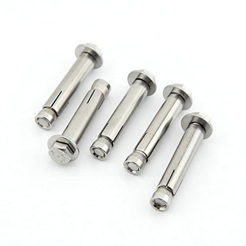 Yasorn 5-Pack Stainless Steel External Hex Expansion Bolt M8x60mm