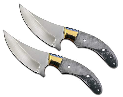 420 Stainless Steel Knife (420 Stainless Steel, Pair of 3.5 inch Upswept Skinning Blades)