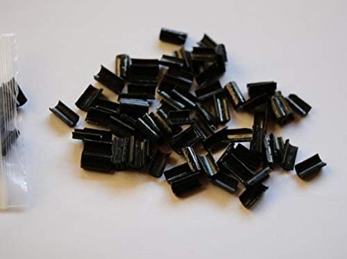 Hot Glue Nails Heat Insulation Film for Hair Extensions Keratin Gun Bond 100pcs(Black Color)