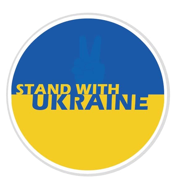Officially Licensed Original ArtworkUKRAINE BUTTON - Official Ukraine National Flag Button Badge Brooch