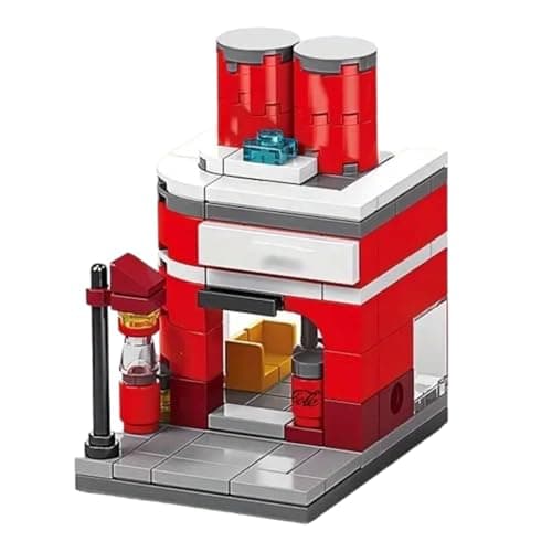 SUPER TOY 103 Pcs Cafe Interlock Building Educational Blocks 3D Stack Brick Educational Toy for Kids 5-15 Years Boys & Girls Birthday Gift